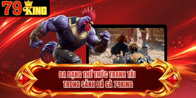 Đa dạng thể thức tranh tài trong sảnh đá gà 79KING 